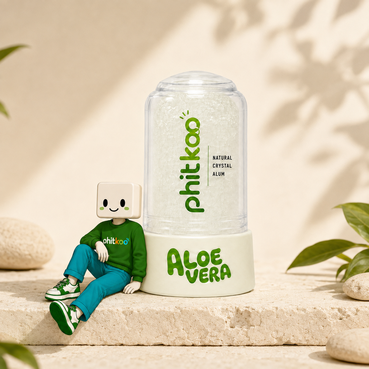 Aloe Vera Alum Infused Crystal Roll On