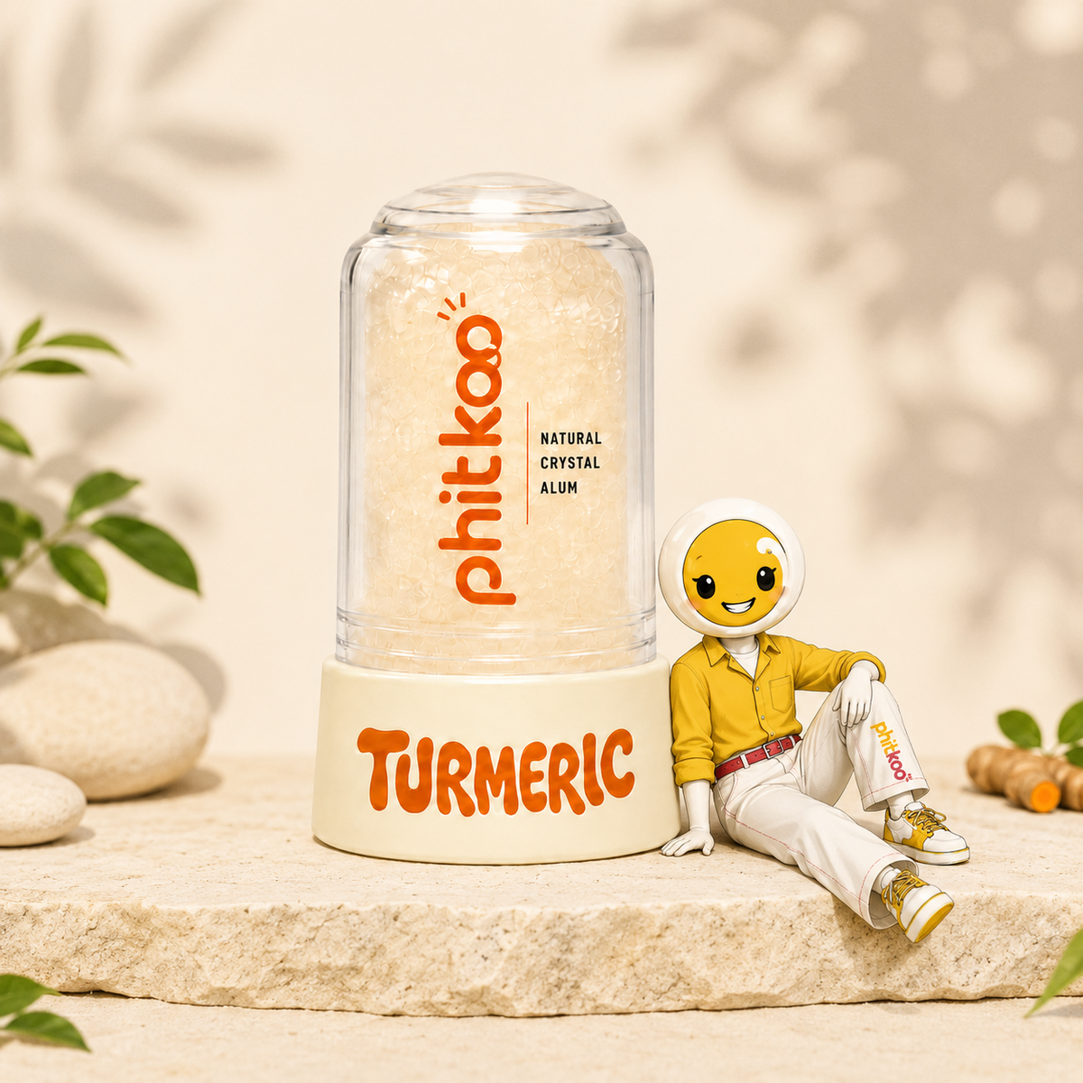 Turmeric Alum Infused Crystal Roll On