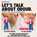 Phitkoo Rose daily odour care routine
